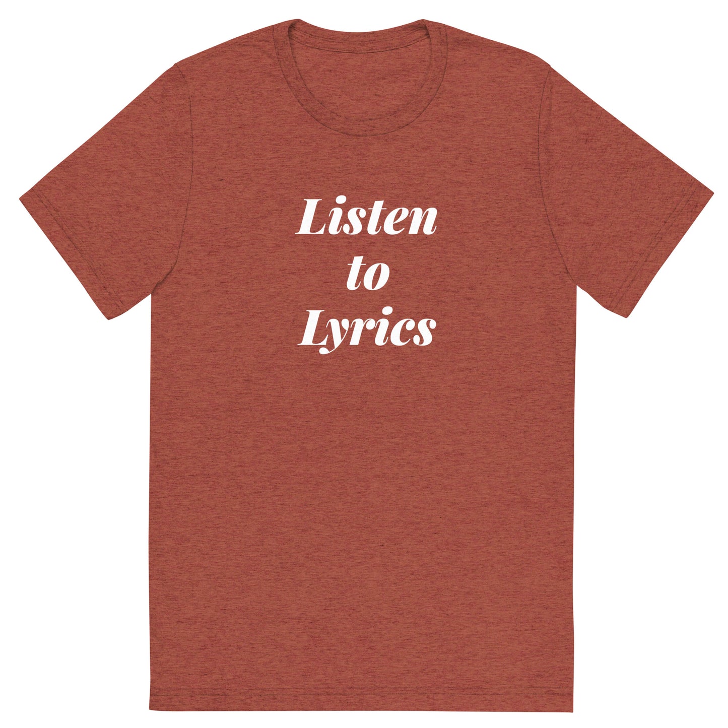 Listen to Lyrics | Short sleeve t-shirt