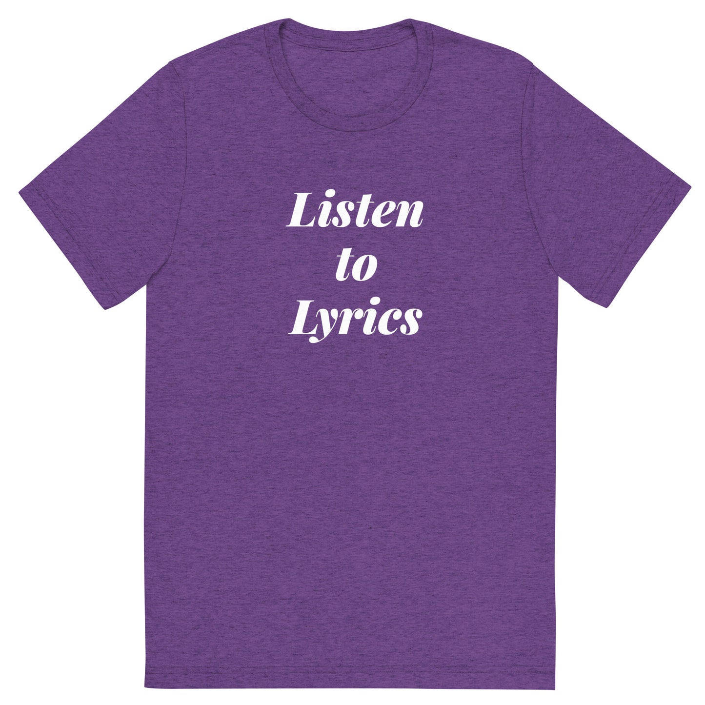 Listen to Lyrics | Short sleeve t-shirt