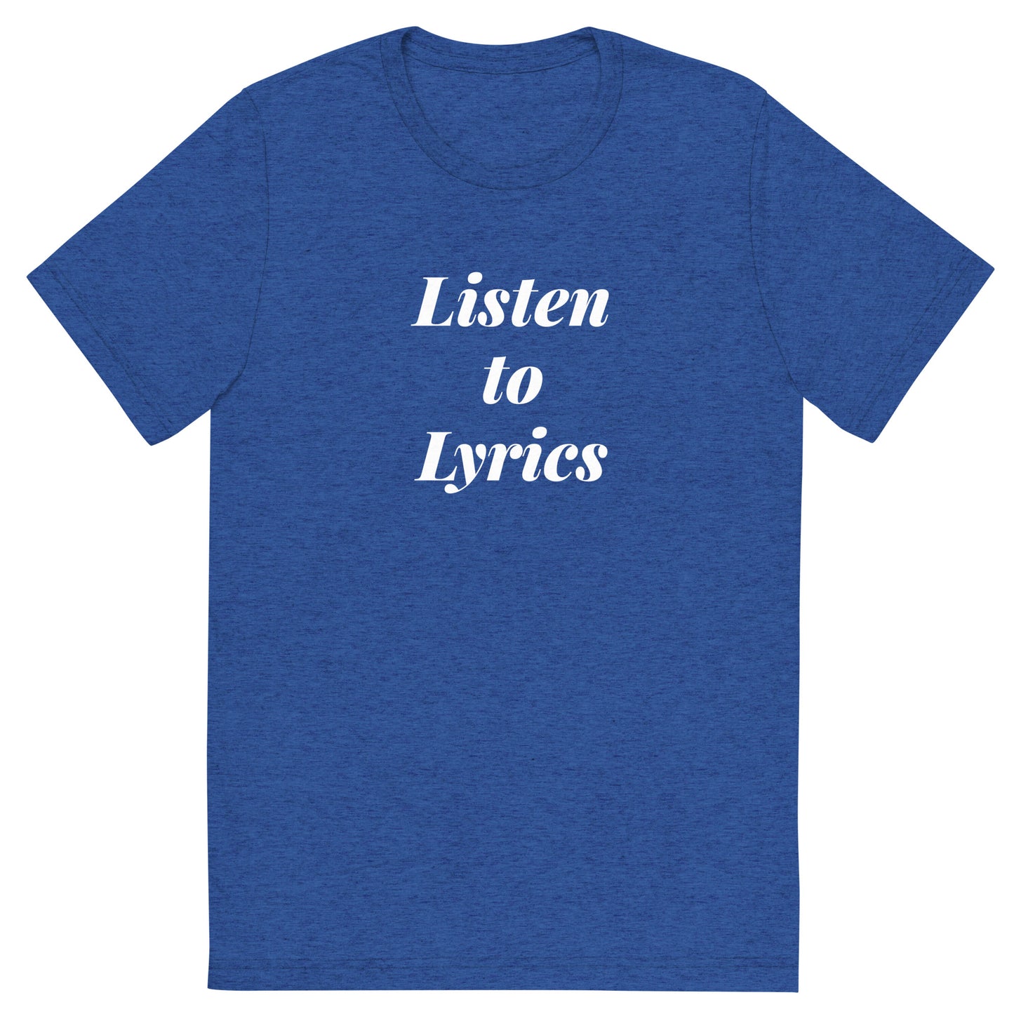 Listen to Lyrics | Short sleeve t-shirt